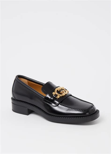 gucci black loafers|gucci loafers bijenkorf.